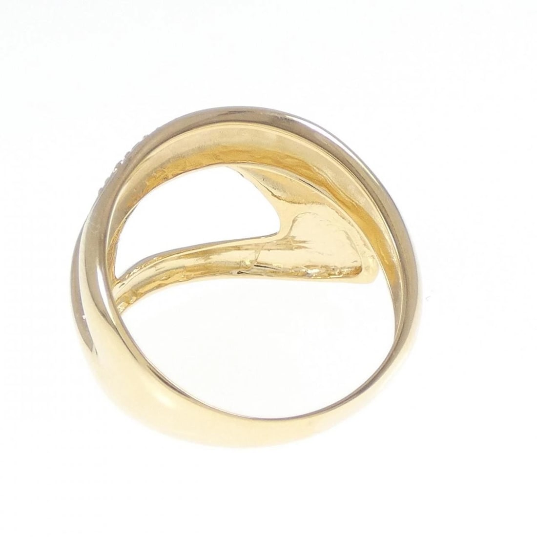 K18YG/PT900 DIAMOND RING - 3