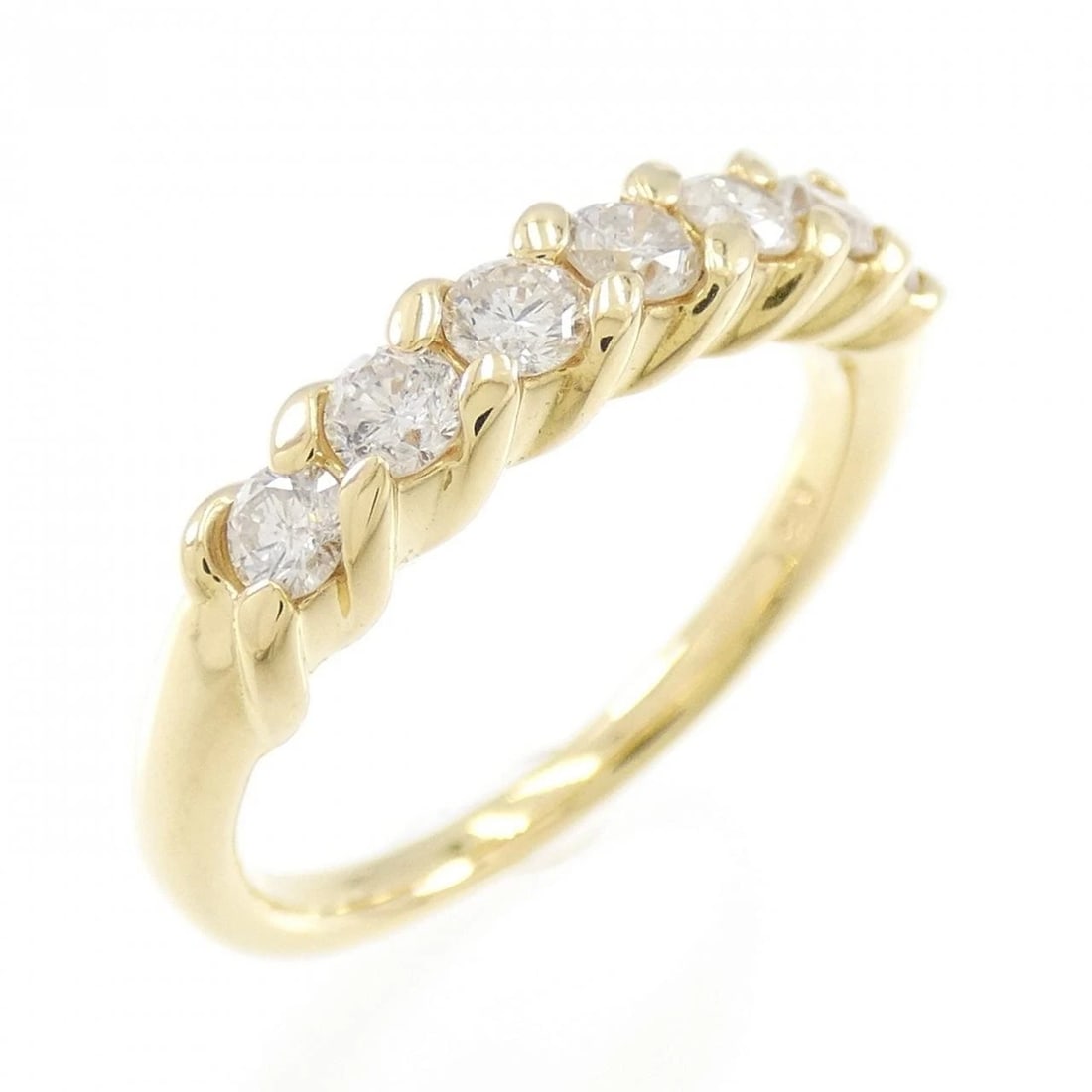 K18YG DIAMOND RING: K18YG Diamond Ring Brand: Unbranded Type/Style: Diamond ring Material: 18K Yellow Gold, Main Stone/Creation Natural Color: Yellow Gold Size: US 5 1/2 Accessories: None Accessories Notice: When