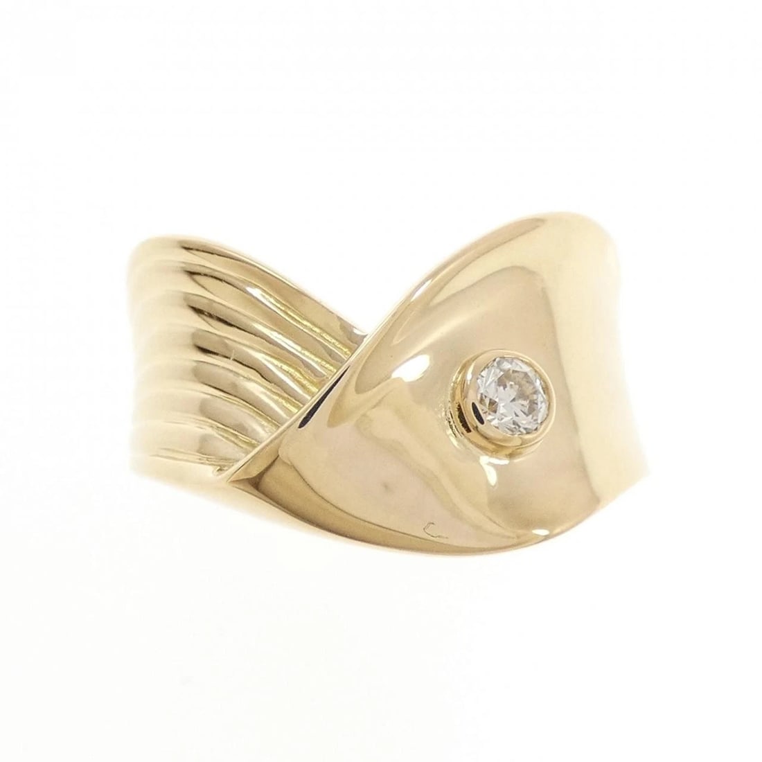 K18YG DIAMOND RING: K18YG Diamond Ring Brand: Unbranded Type/Style: Diamond Ring Material: K18YG, Main Stone/Creation Natural Color: Yellow gold Size: US 6 3/4 Accessories: None Accessories Notice: When purch