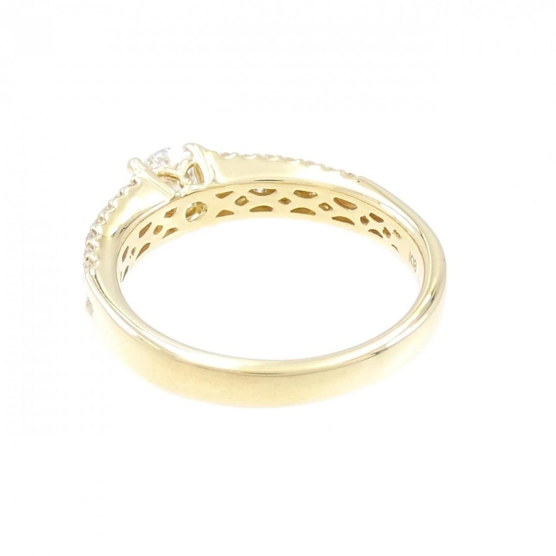 K18YG DIAMOND RING - 2