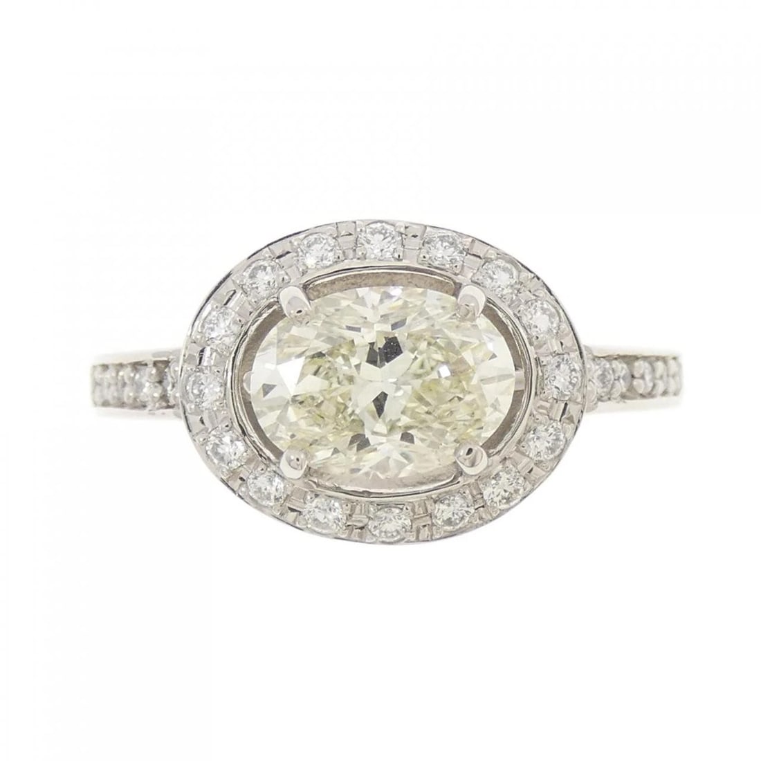 PT DIAMOND RING: PT Diamond Ring Brand: Unbranded Type/Style: Ring Material: PT, Main Stone/Creation Natural Color: Silver Size: US 6 1/4 Accessories: None Accessories Notice: When purchasing pre-owned goods, please