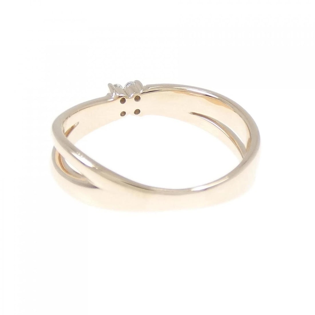 K18PG FLOWER DIAMOND RING - 3