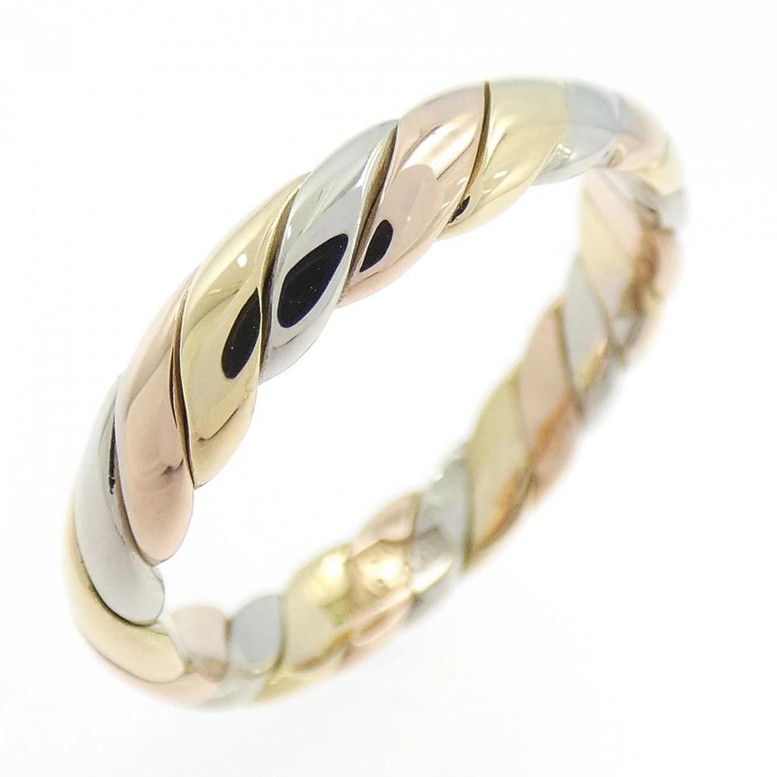 750 THREE-COLOR RING: 750 Three-Color Ring Brand: Unbranded Type/Style: Ring Material: 750 Yellow Gold/750 White Gold/750 Pink Gold, Color: multi Size: US 6 1/4 Accessories: None Accessories Notice: When purcha