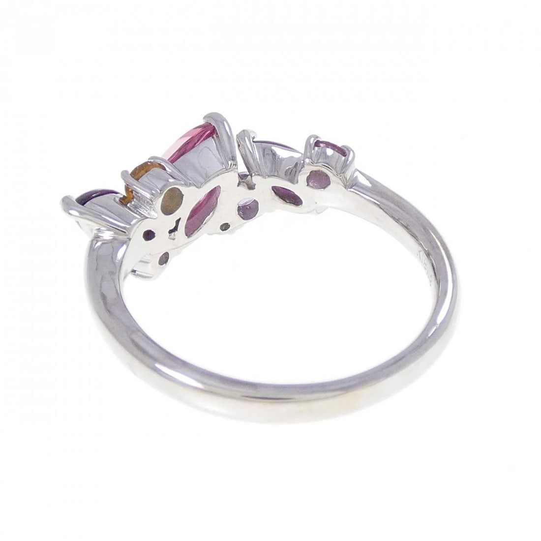 K18WG COLOR STONE RING - 2