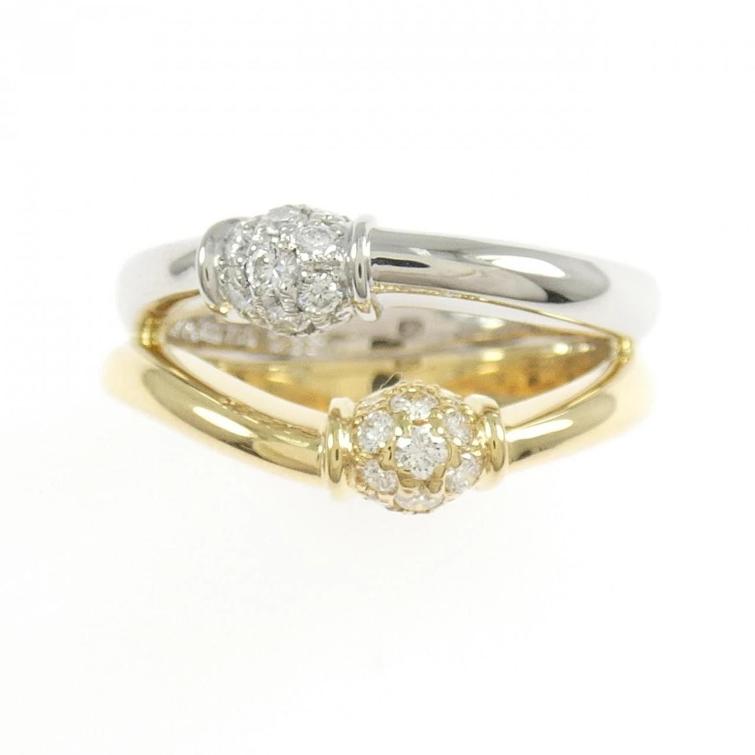 750YG/PT900 DIAMOND RING - 2