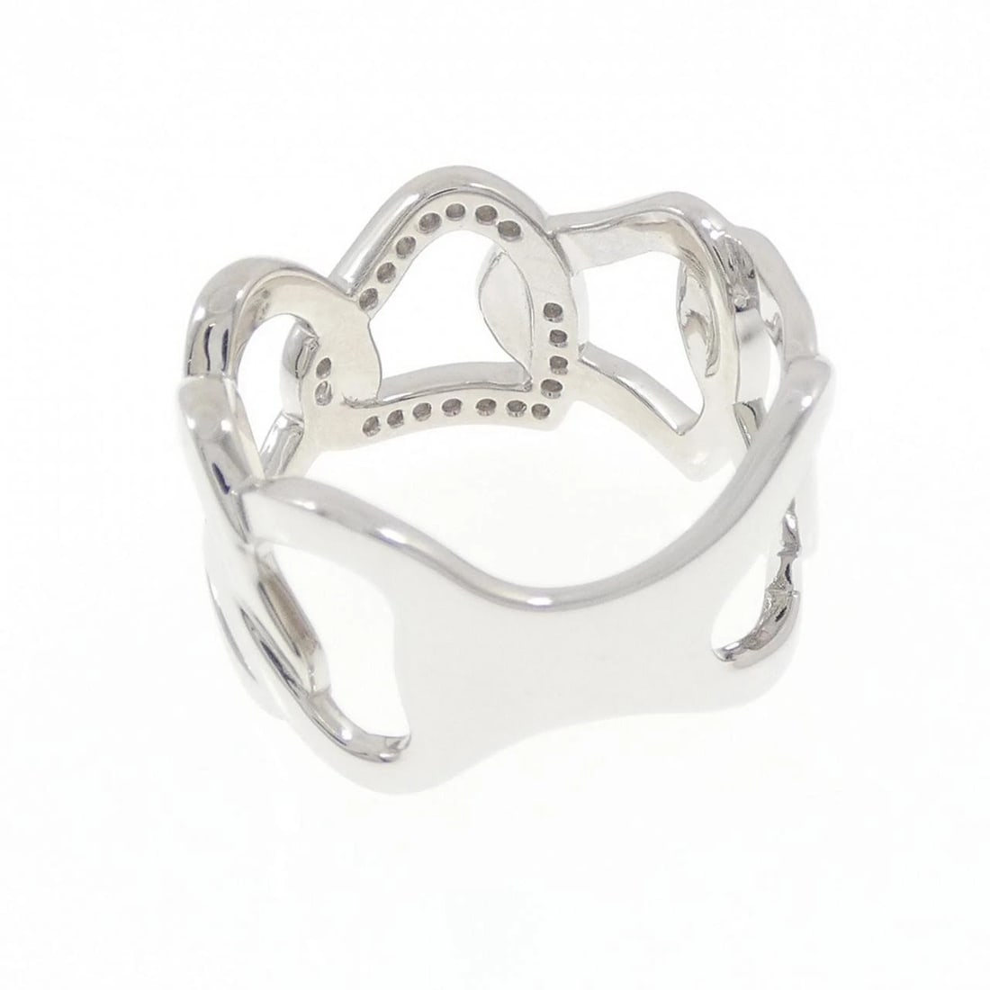 K18WG DIAMOND RING - 3