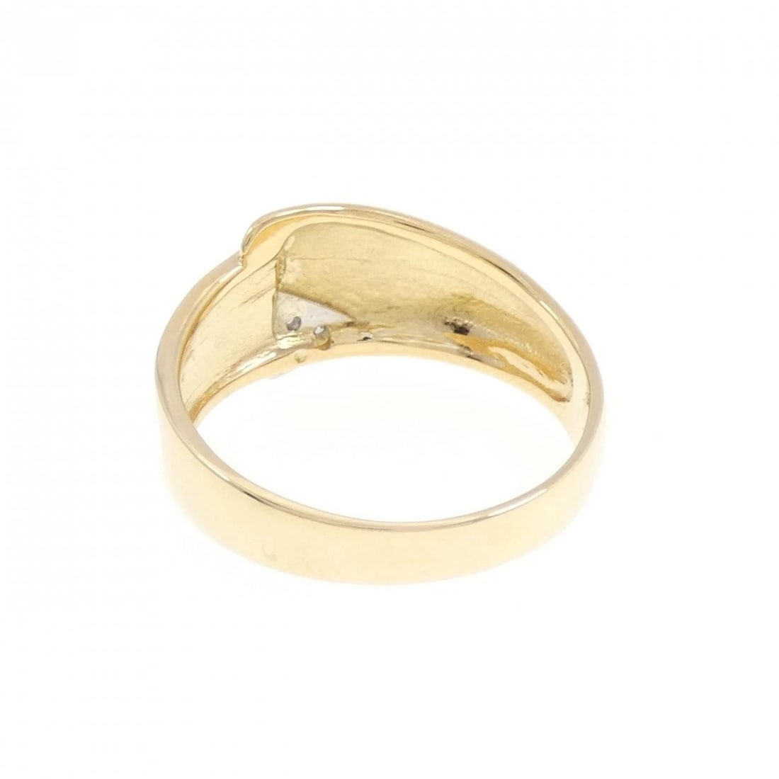 K18YG/PT900 DIAMOND RING - 3