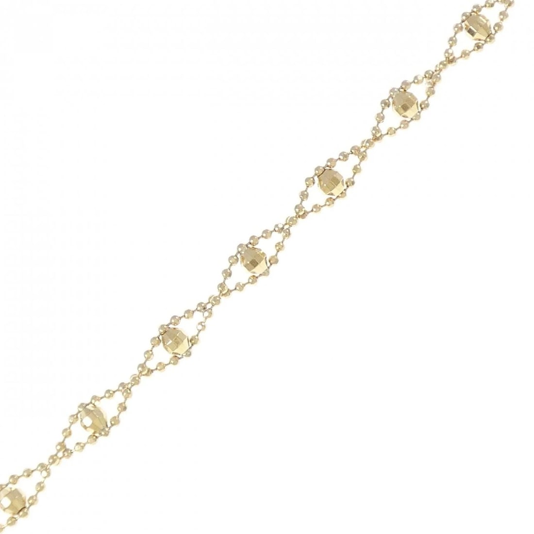 K18YG BRACELET: K18YG bracelet Brand: Unbranded Type/Style: bracelet Material: 18K Yellow Gold, Color: Yellow Gold Size: 18.5cm Actual Size Max width approx: 4.8mm Accessories: None Accessories Notice: When
