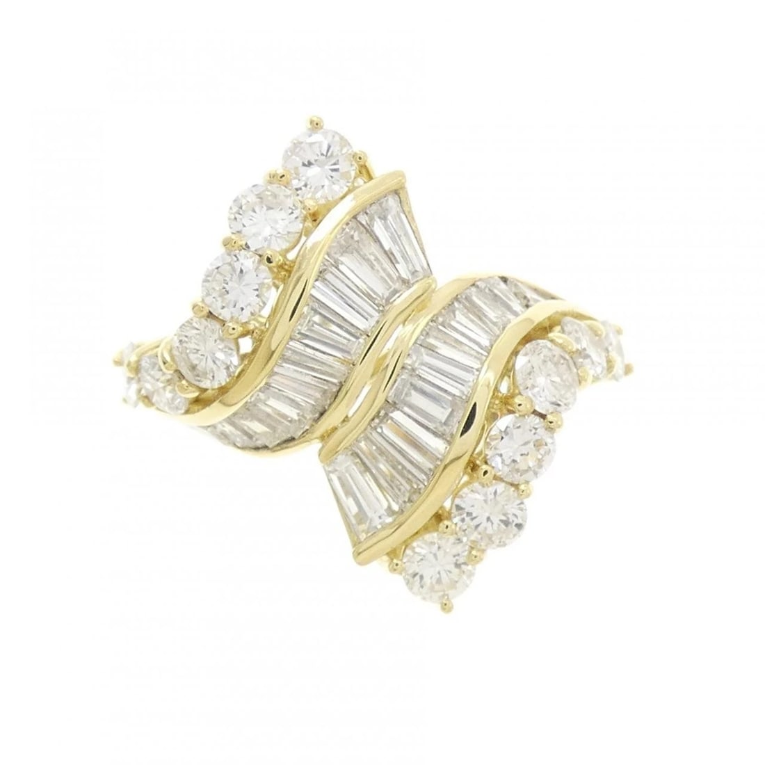 750YG DIAMOND RING - 2