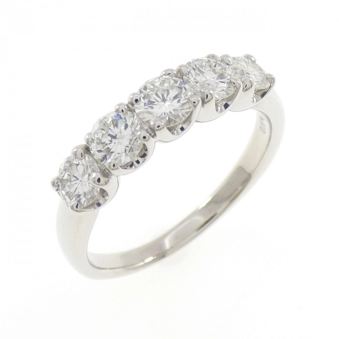 PT900 DIAMOND RING: PT900 Diamond Ring Brand: Unbranded Type/Style: Diamond Ring Material: PT900, Main Stone/Creation Natural Color: Silver Size: US 7 Accessories: None Accessories Notice: When purchasing pre