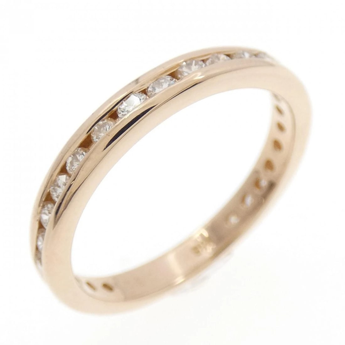 K18PG DIAMOND RING: K18PG Diamond Ring Brand: Unbranded Type/Style: Diamond Ring Material: 18k Pink Gold, Main Stone/Creation Natural Color: Pink Gold Size: US 5 3/4 Accessories: None Accessories Notice: When purchasing