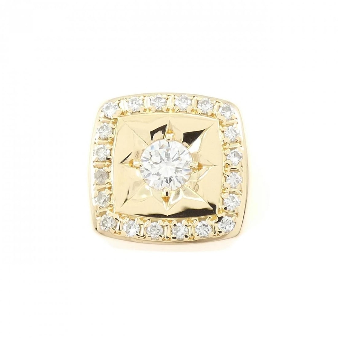 K18YG DIAMOND RING - 2