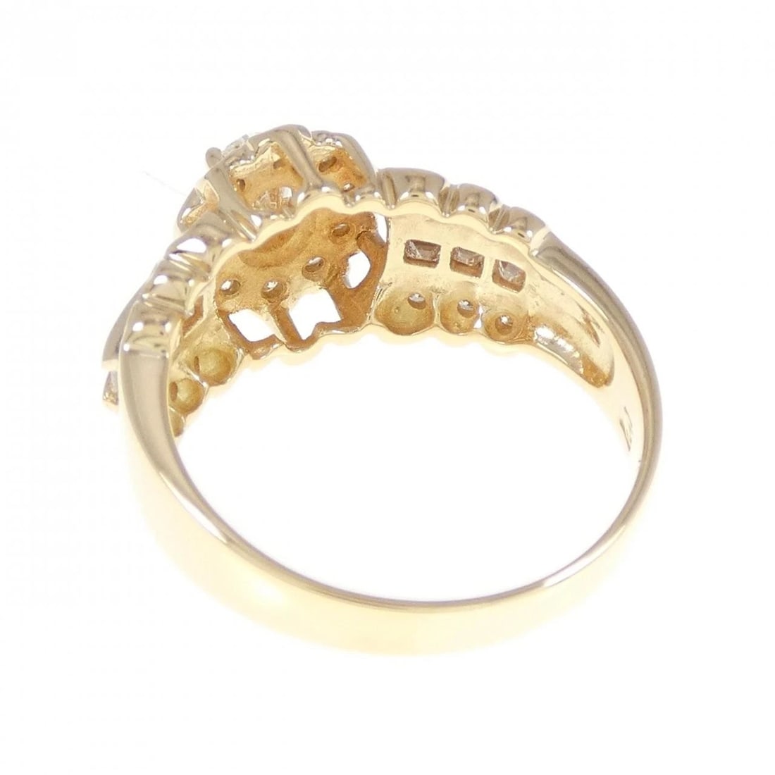 K18YG DIAMOND RING - 3