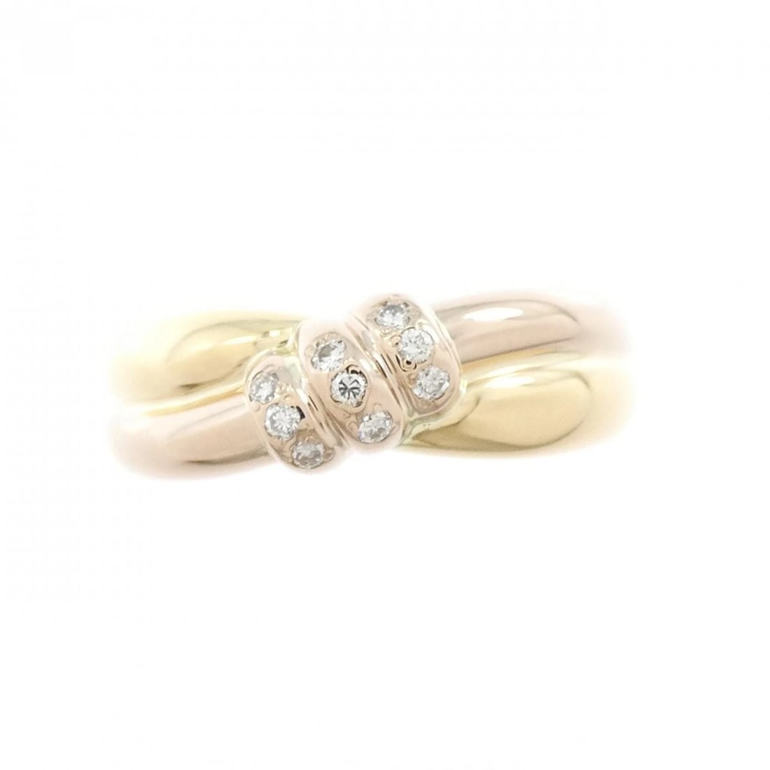 K18YG/K18PG DIAMOND RING: K18YG/K18PG Diamond Ring Brand: Unbranded Type/Style: Diamond Ring Material: K18YG/K18PG, Main Stone/Creation Natural Color: YG,PG Size: US 5 3/4 Accessories: None Accessories Notice: When purchasing