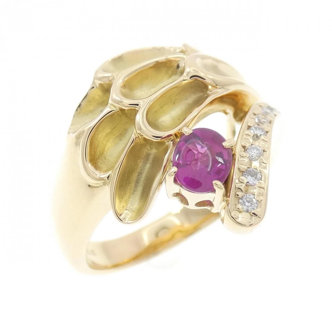 18K YELLOW GOLD RUBY RING (1 of 3)