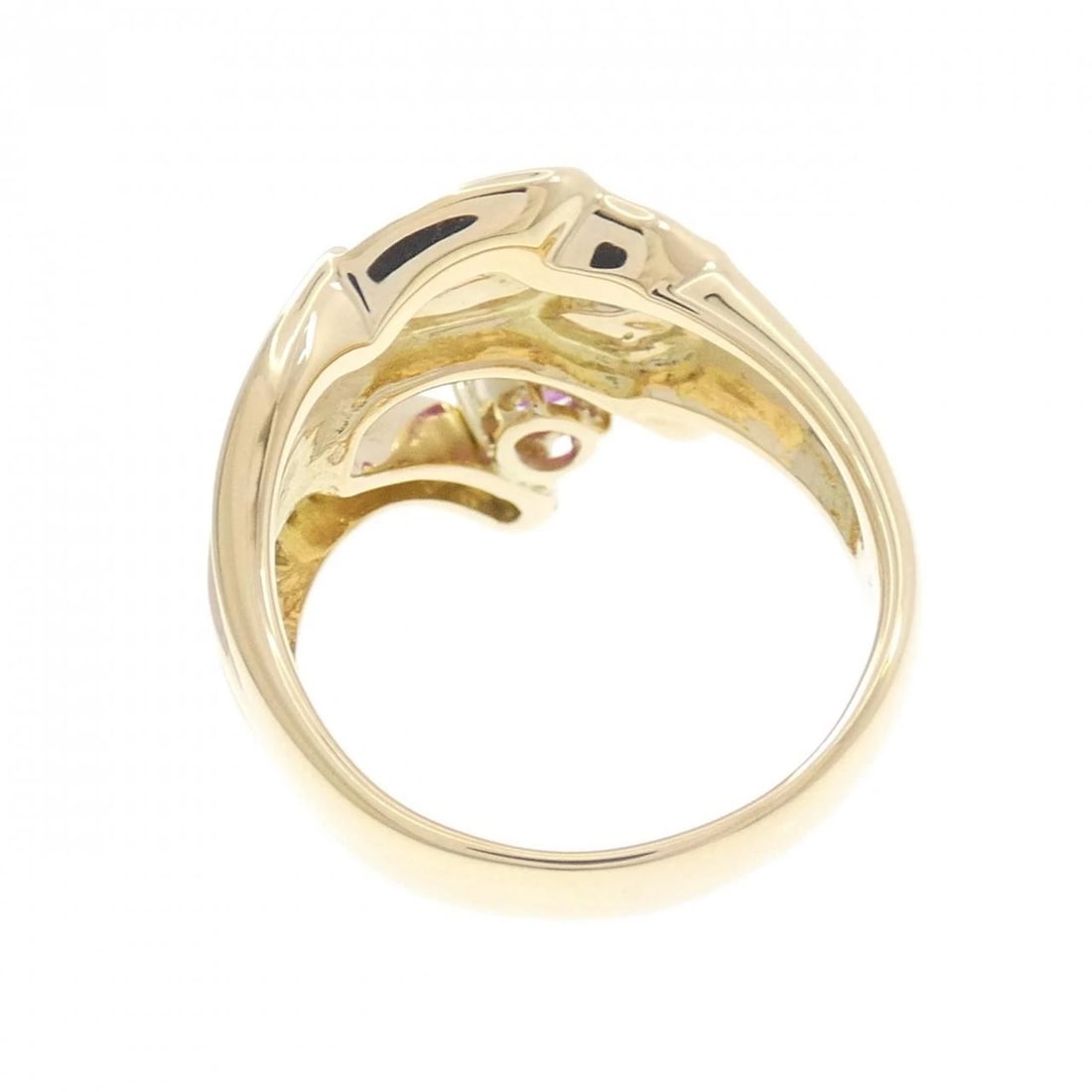 18K YELLOW GOLD RUBY RING - 3