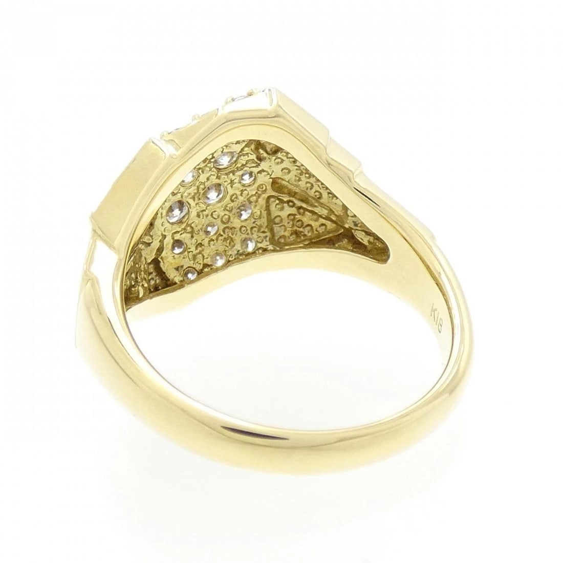 K18YG DIAMOND RING - 3