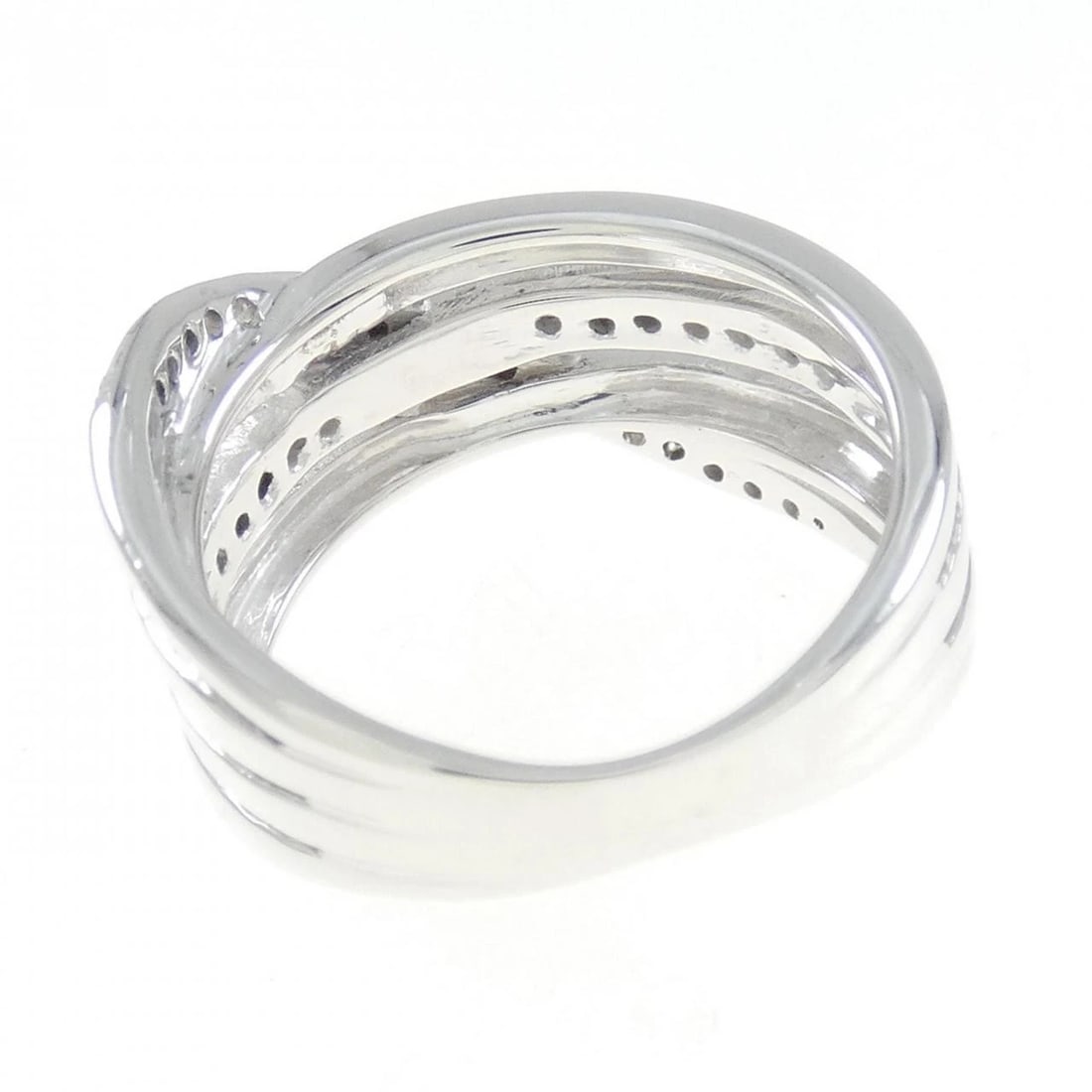 K18WG DIAMOND RING - 2