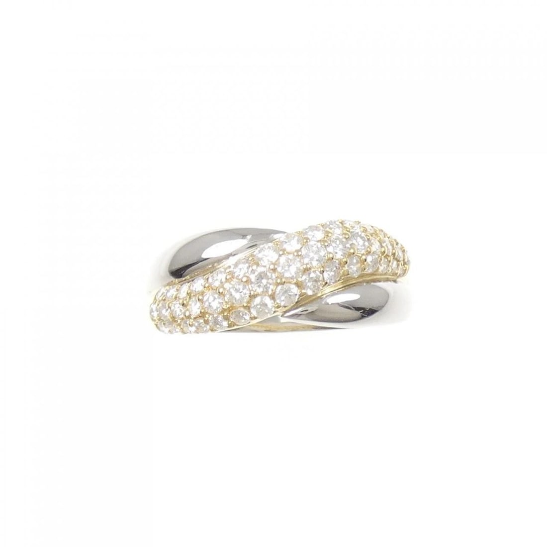 PT900/K18YG DIAMOND RING: PT900/K18YG Diamond Ring Brand: Unbranded Type/Style: Diamond Ring Material: PT900,K18YG, Main Stone/Creation NATURAL Color: PT,YG Size: US 8 1/2 Accessories: None Accessories Notice: When purchasing