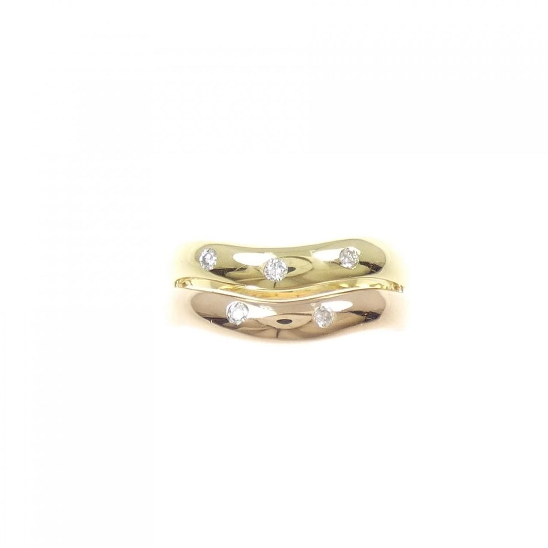 K18YG/K18PG DIAMOND RING - 2