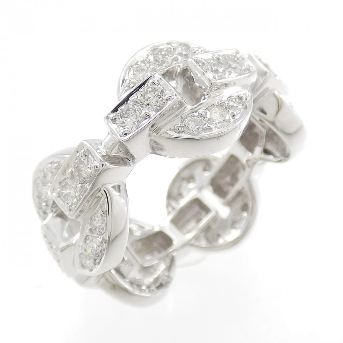 750WG DIAMOND RING: 750WG Diamond Ring Brand: Unbranded Type/Style: Diamond Ring Material: 750WG, Main Stone/Creation Natural Color: White Gold Size: US 6 1/2 Accessories: None Accessories Notice: When purchasing