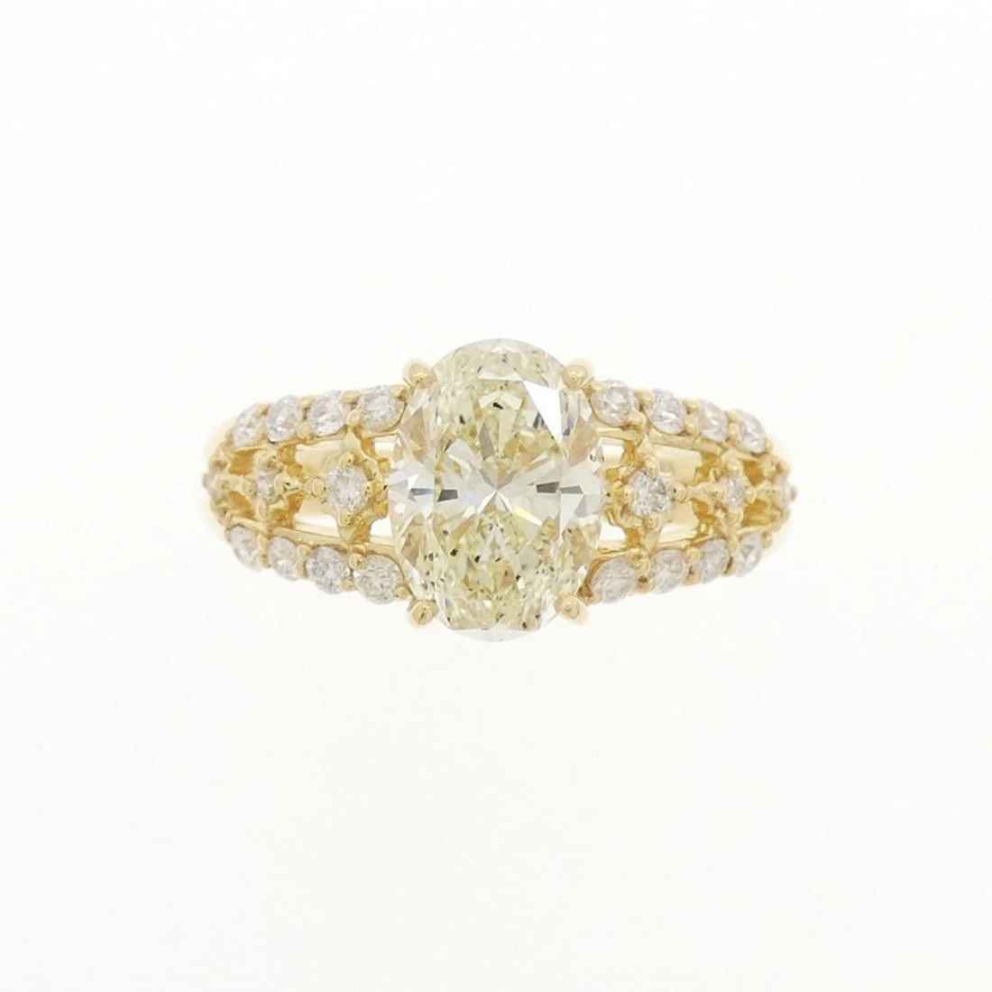 K18YG DIAMOND RING - 2