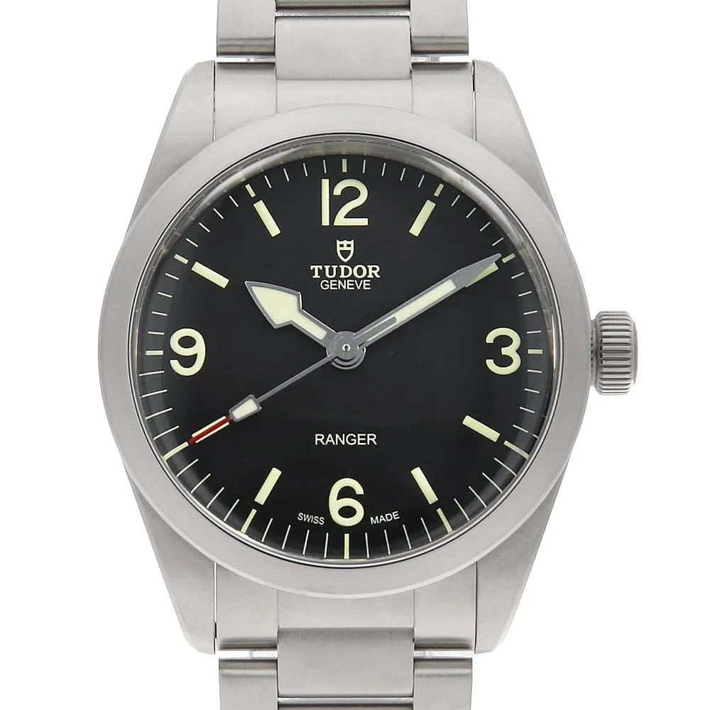 TUDOR RANGER WATCH: TUDOR Ranger Watch Brand: TUDOR Type/Style: Wrist watch Material: Case Material Stainless Steel Belt Material Stainless Steel Color: Dial Color Black Size: Case:W36mm Circumference of Wrist:19.5cm