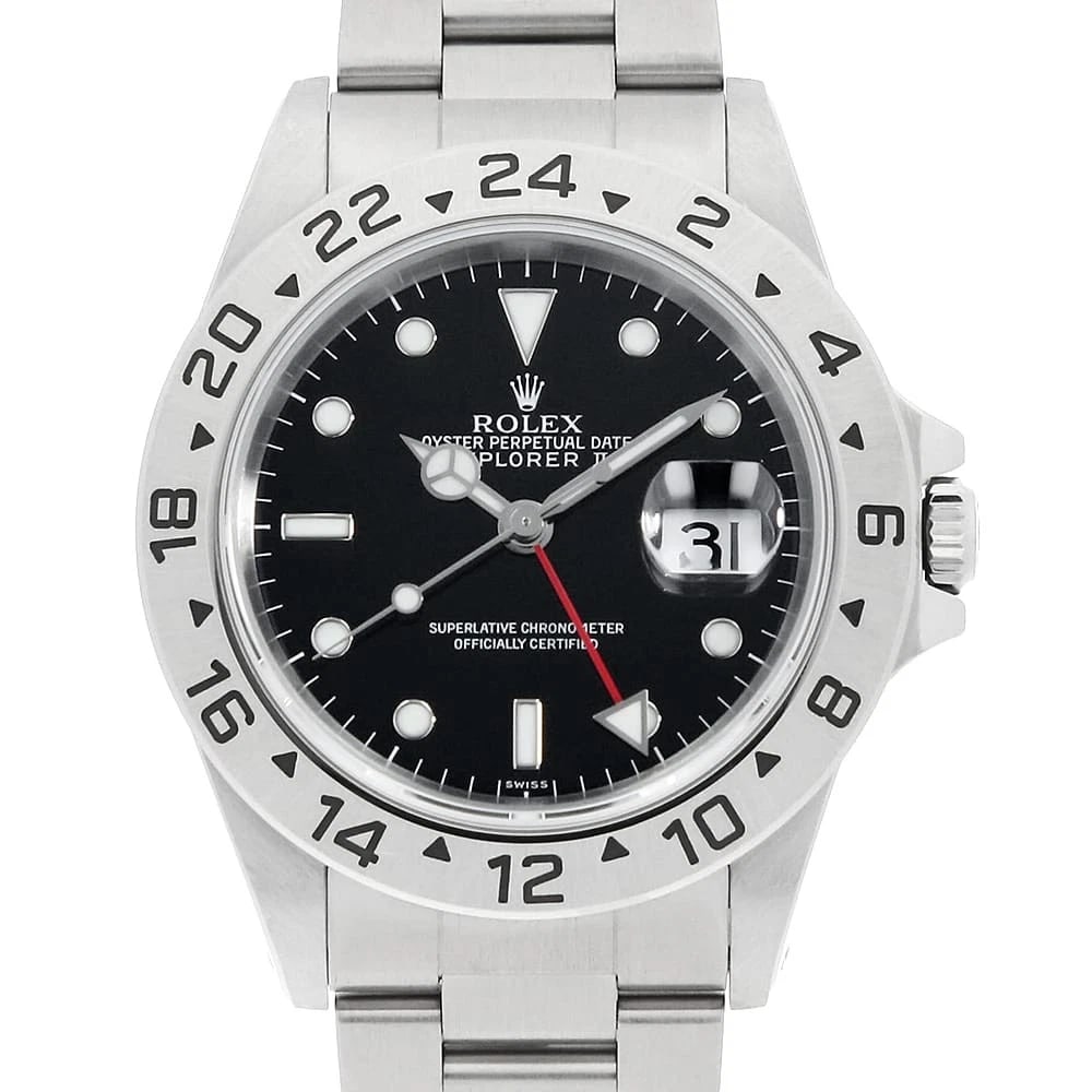 ROLEX EXPLORER BLACK WATCH: ROLEX Explorer black Watch Brand: ROLEX Type/Style: Wrist watch Material: Case Material Stainless Steel Belt Material Stainless Steel Color: Dial Color Black Size: Case:W40mm Circumference of