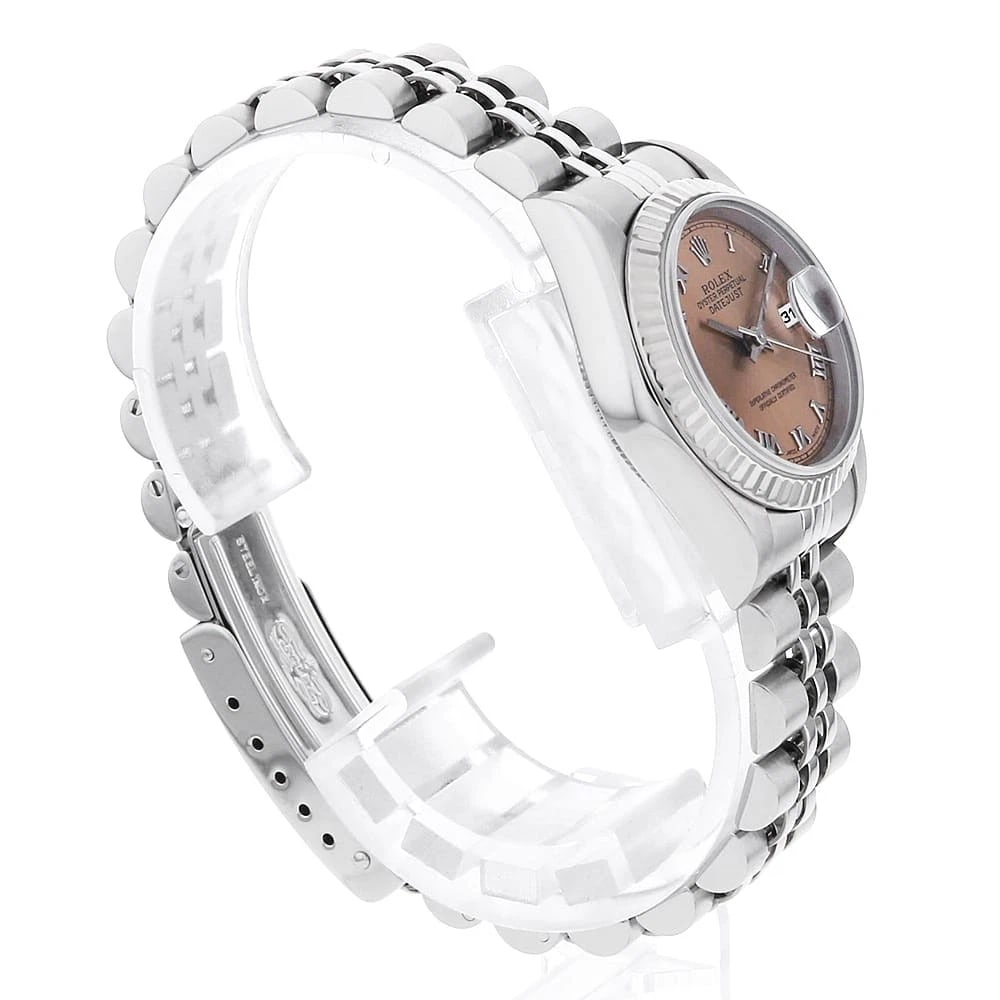 ROLEX DATEJUST PINK WATCH - 3