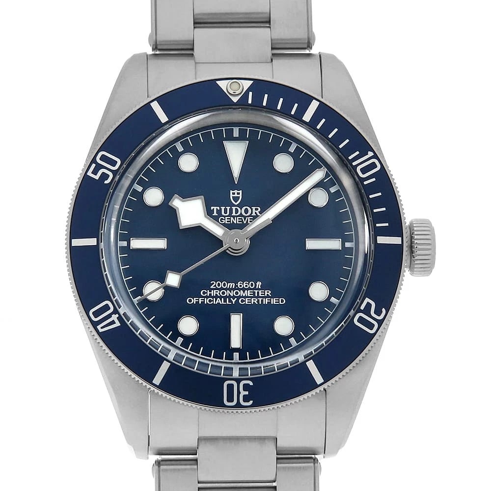 TUDOR BLACK WATCH: TUDOR Black Watch Brand: TUDOR Type/Style: Wrist watch Material: Case Material Stainless Steel Belt Material Stainless Steel Color: Dial Color Blue Size: Case:W39mm Circumference of Wrist:20.5cm