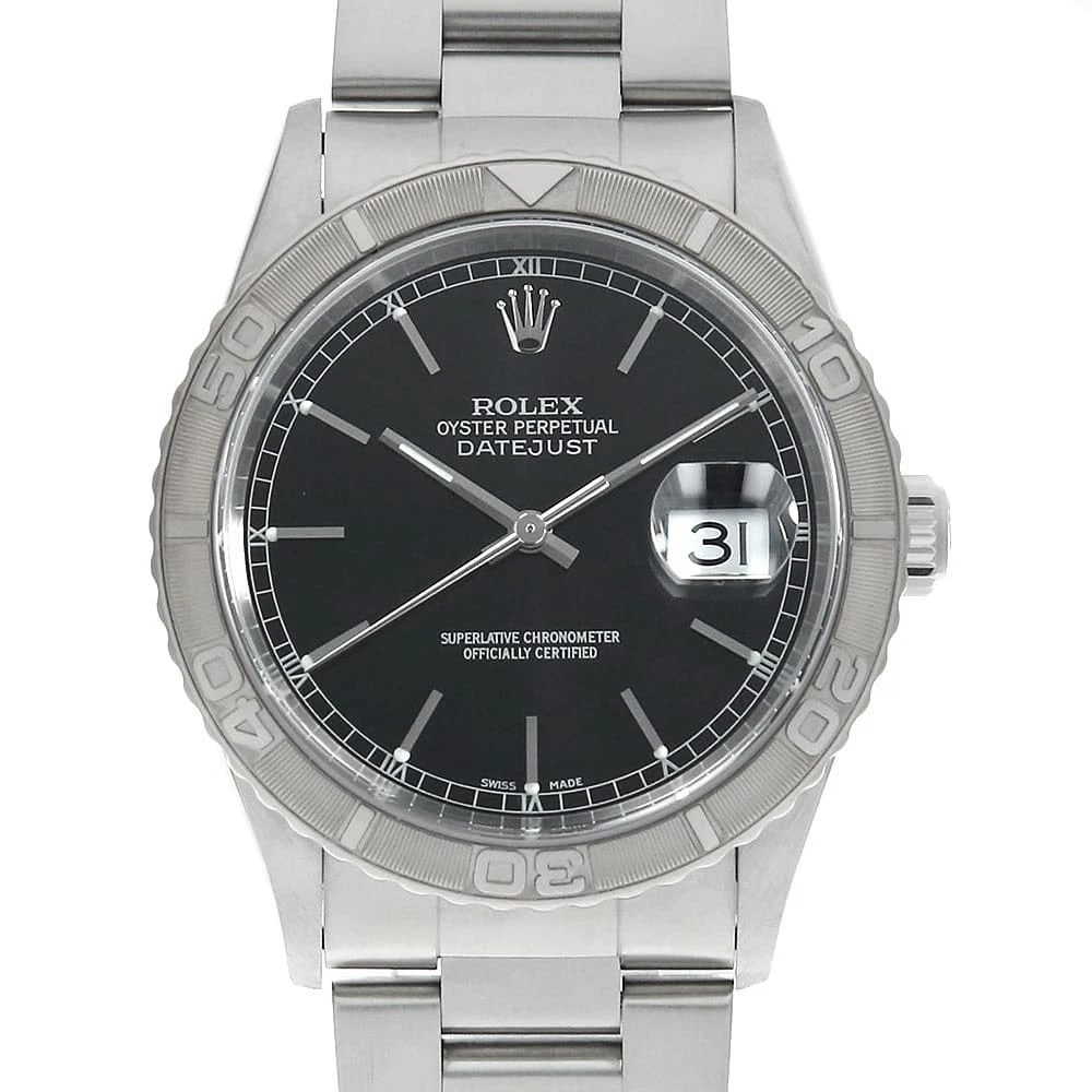ROLEX DATEJUST THUNDERBIRD BLACK WATCH (1 of 3)