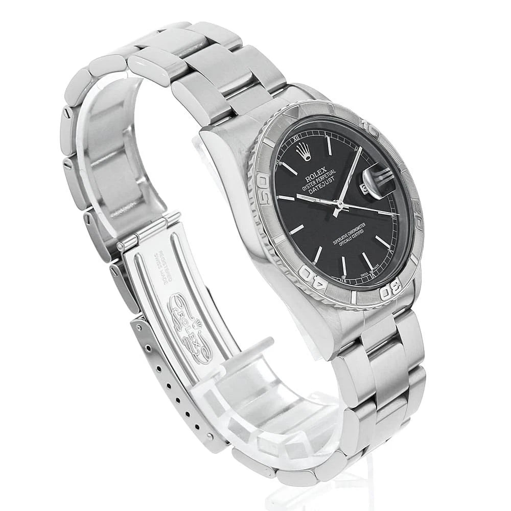 ROLEX DATEJUST THUNDERBIRD BLACK WATCH - 3