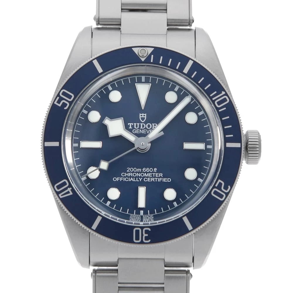TUDOR BLACK WATCH: TUDOR Black Watch Brand: TUDOR Type/Style: Wrist watch Material: Case Material Stainless Steel Belt Material Stainless Steel Color: Dial Color Blue Size: Case:W39mm Circumference of Wrist:20.5cm