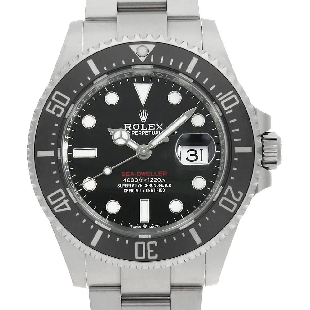 ROLEX SEA DWELLER BLACK WATCH: ROLEX SEA DWELLER black Watch Brand: ROLEX Type/Style: Wrist watch Material: Case Material Stainless Steel Belt Material Stainless Steel Color: Dial Color Black Size: Case:W43mm Circumference of