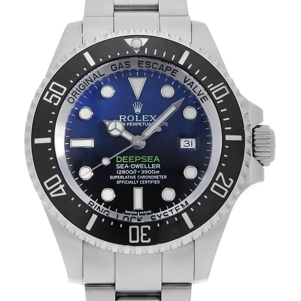 ROLEX DEEP SEA BLUE WATCH: ROLEX Deep sea blue Watch Brand: ROLEX Type/Style: Wrist watch Material: Case Material Stainless Steel Belt Material Stainless Steel Color: Dial Color Blue Size: Case:W44mm Circumference of