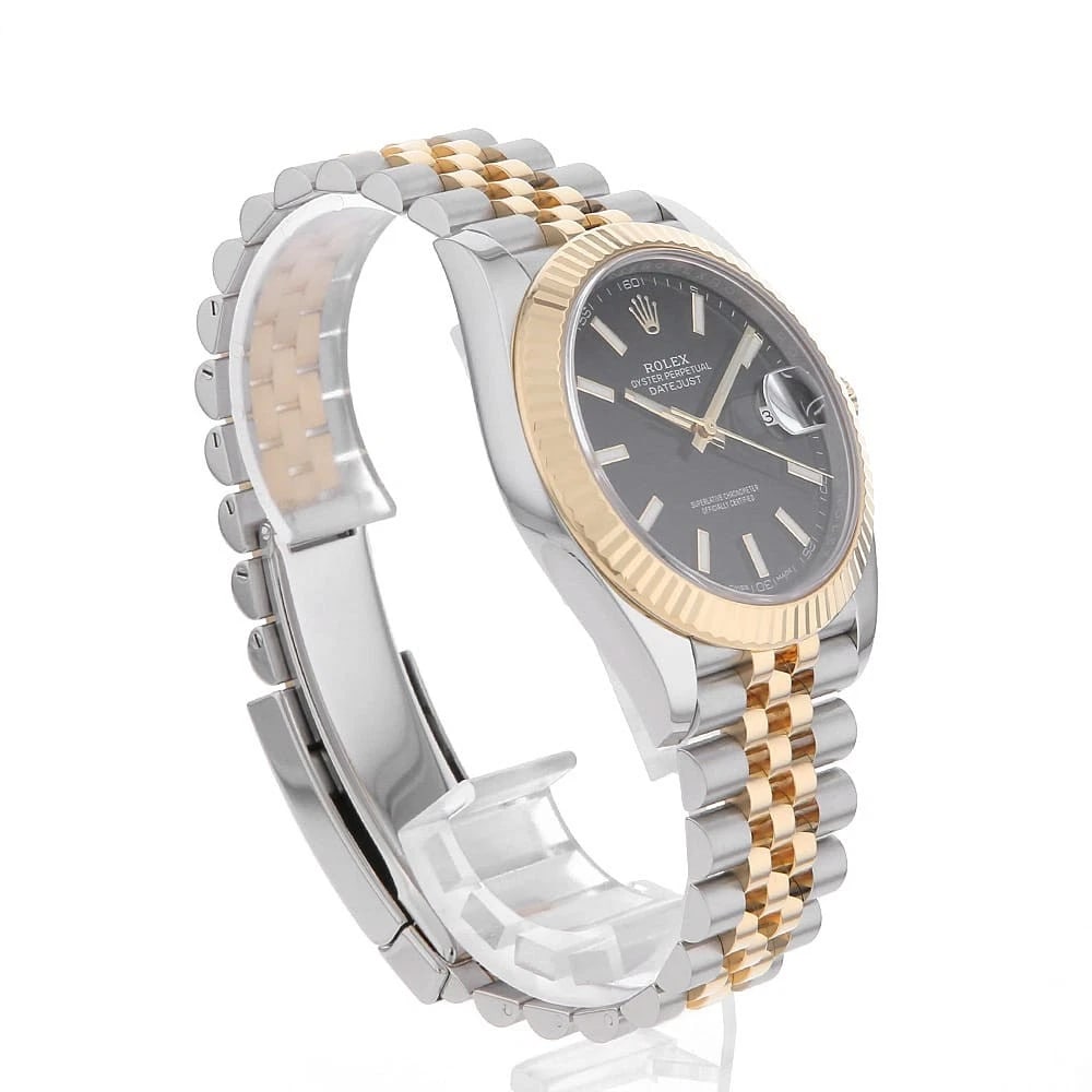 ROLEX DATEJUST BLACK WATCH - 2