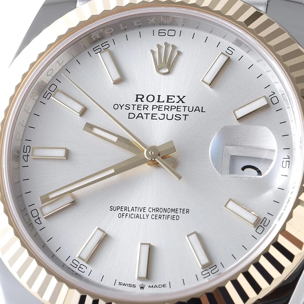 ROLEX DATEJUST SILVER WATCH - 3