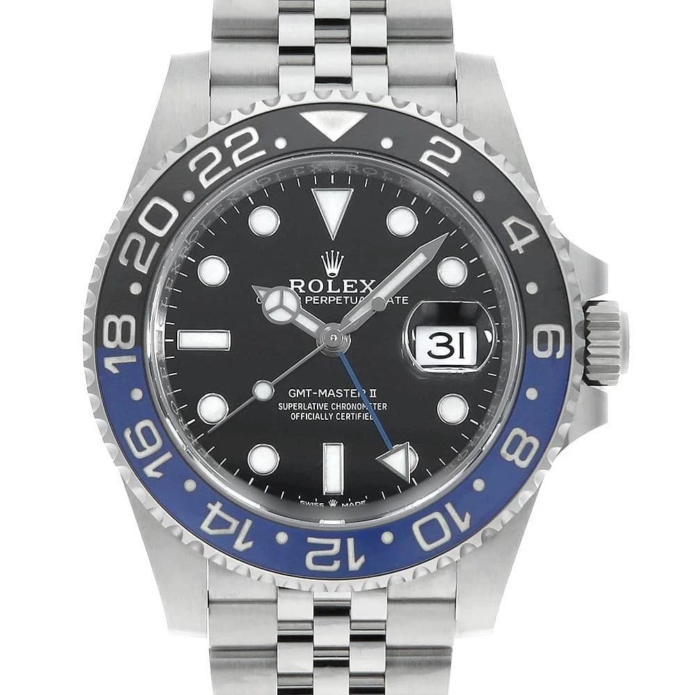 ROLEX GMT MASTER BLACK WATCH: ROLEX GMT Master black Watch Brand: ROLEX Type/Style: Wrist watch Material: Case Material Stainless Steel Belt Material Stainless Steel Color: Dial Color Black Size: Case:W40mm Circumference of