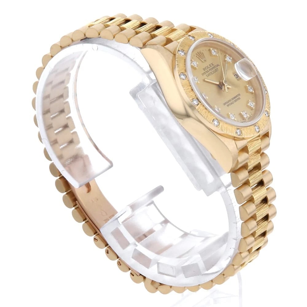ROLEX DATEJUST BEZEL DIAMOND WATCH - 3