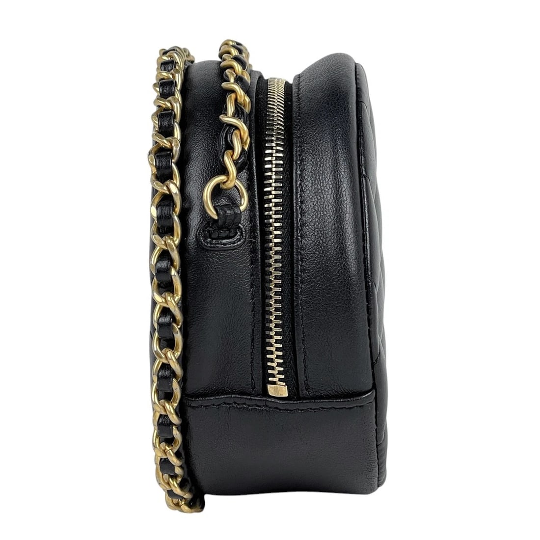 CHANEL (INTERLOCKING) CC LOGO CHAIN SHOULDER BAG - 2