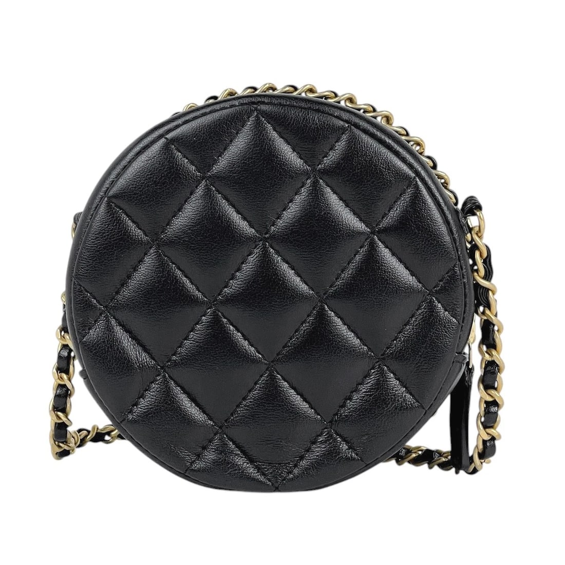 CHANEL (INTERLOCKING) CC LOGO CHAIN SHOULDER BAG - 3