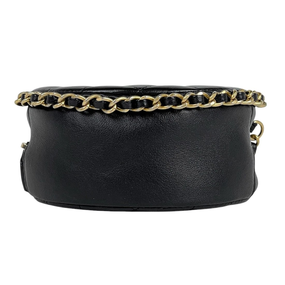 CHANEL (INTERLOCKING) CC LOGO CHAIN SHOULDER BAG - 5