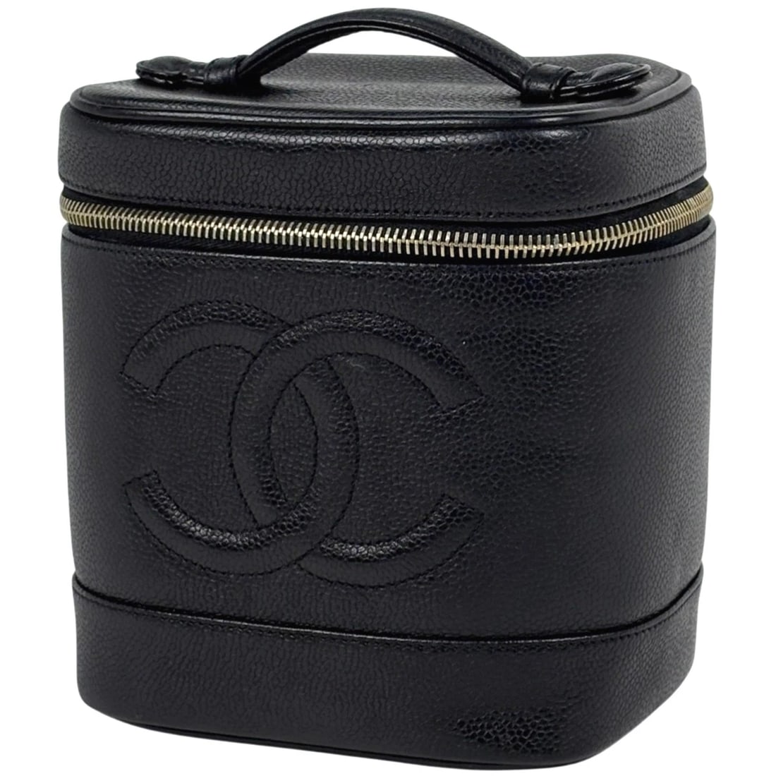 CHANEL CC LOGO VANITY BAG COSMETICS MAKEUP ACCESSORY CASE (1 of 8)