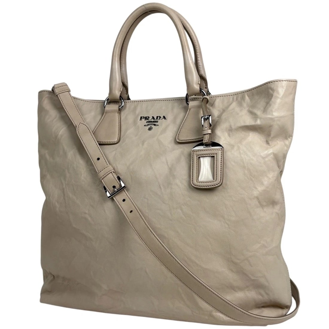 PRADA LOGO TOTE BAG 2WAY SHOULDER BAG TOTE BAG (1 of 6)
