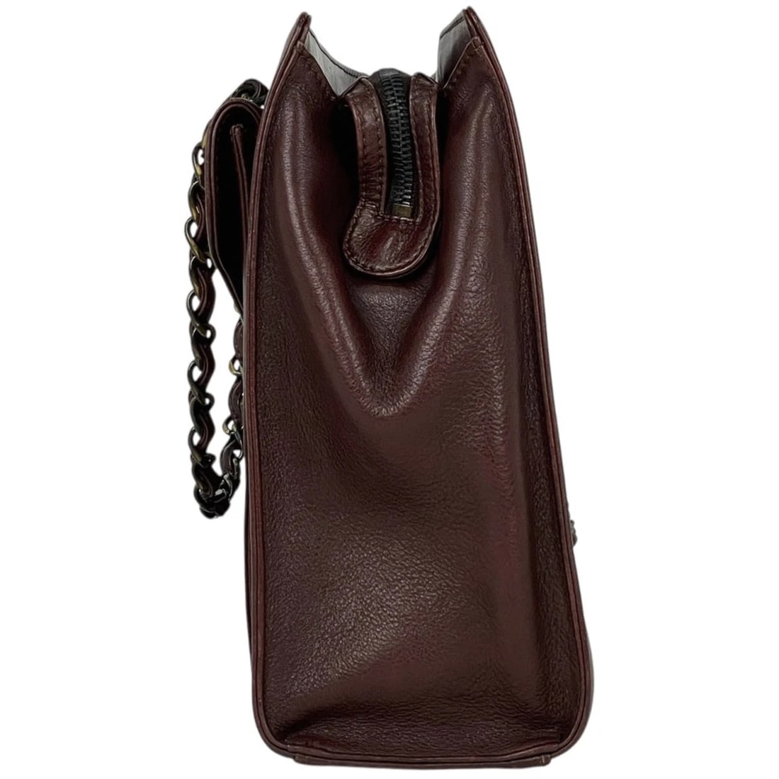 CHANEL (INTERLOCKING) CC LOGO CHAIN HAND BAG - 2