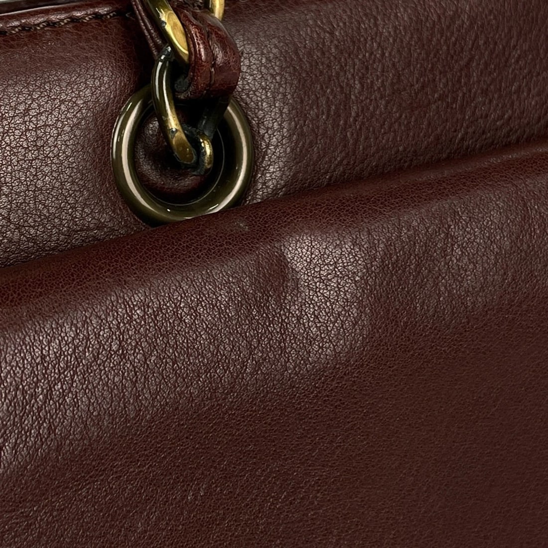 CHANEL (INTERLOCKING) CC LOGO CHAIN HAND BAG - 7