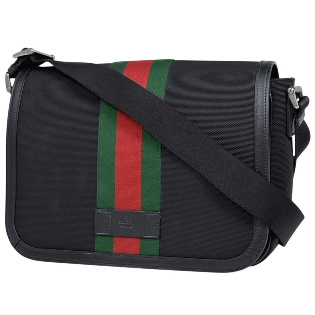 GUCCI SHELLY LINE SHOULDER BAG: GUCCI Shelly Line Shoulder Bag Brand: GUCCI Type/Style: Shoulder Bag Material: Nylon Color: Black Size: Width 32cm(12.6") Height 23cm(9.1") Depth 9cm(3.5") Accessories: None Accessories Notice: When