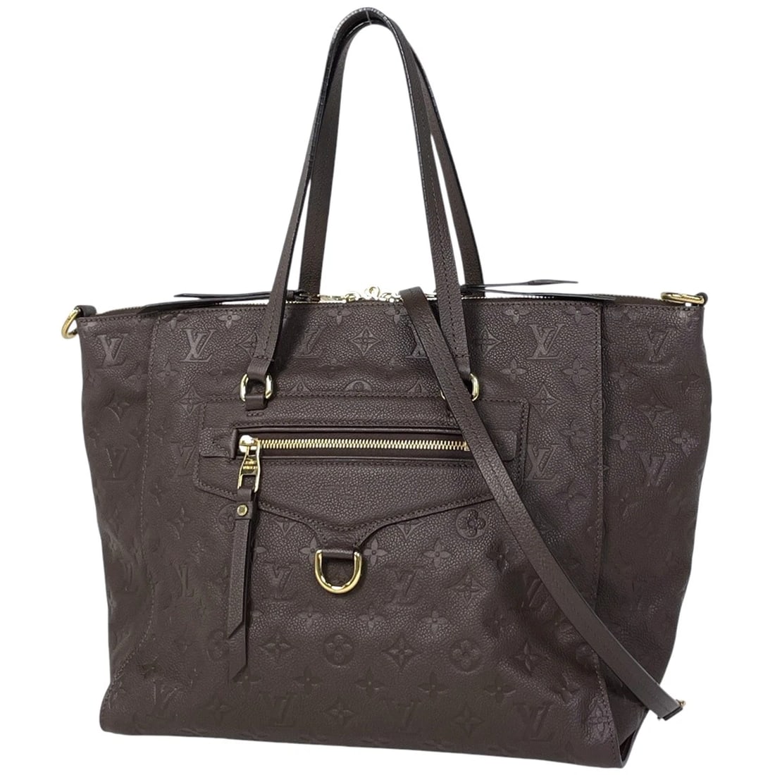 LOUIS VUITTON LUMI NEWS PM 2WAY SHOULDER BAG: Louis Vuitton Lumi News PM 2WAY Shoulder Bag Brand: Louis Vuitton Type/Style: Hand Bag Material: Monogram Ann Platt Color: Tail Size: Width 34cm(13.4") Height 29cm(11.4") Depth 17cm(6.7")