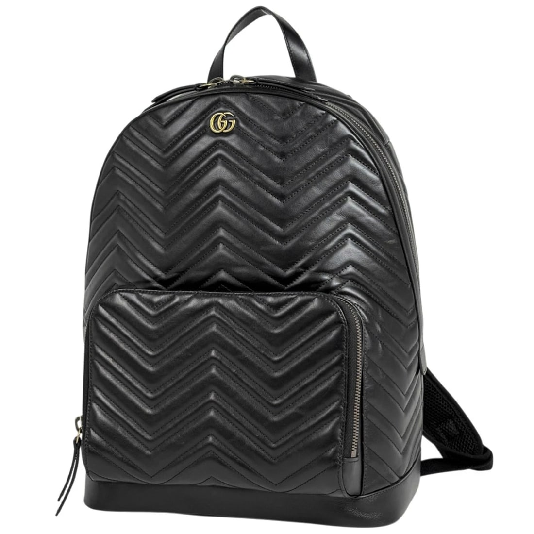 GUCCI GG MARMONT BACKPACK BACKPACK DAYPACK: GUCCI GG Marmont Backpack Backpack daypack Brand: GUCCI Type/Style: Backpack Material: leather Color: Black Size: Width 30cm (11.8") Height (median) 40cm (15.7") Depth 12cm (4.7") Accessories: Non