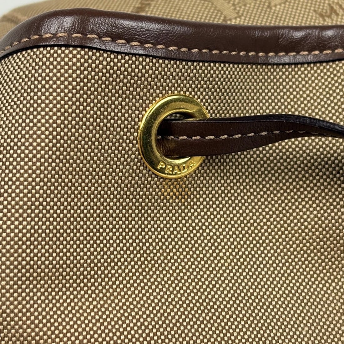 PRADA LOGO JACQUARD BACKPACK BACKPACK DAYPACK BACKPACK - 7